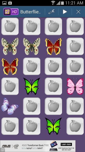 Butterflies Kids Memory Game截图1