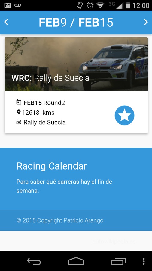 Racing Calendar截图1