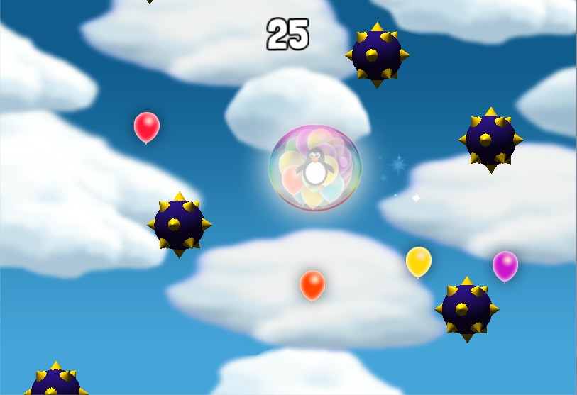 Bubble Kid Penguin Flying Free截图2