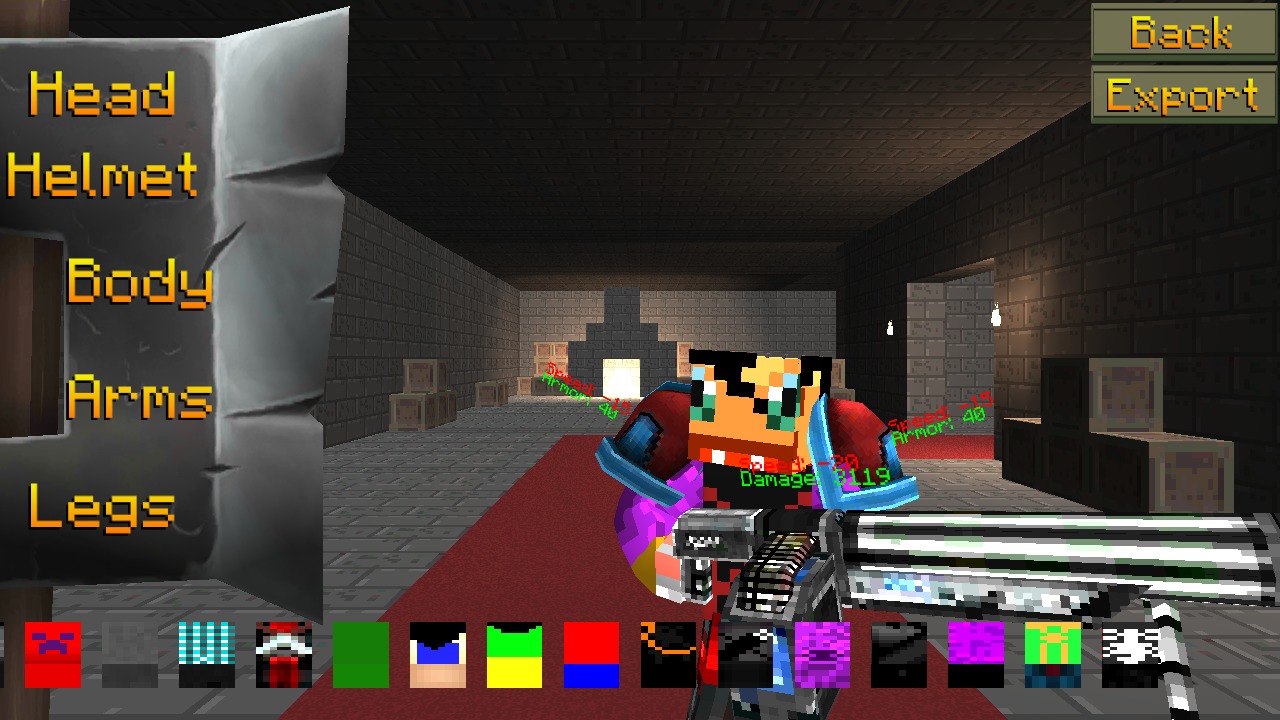 Voxel Craft Warrior Battle 3D截图2