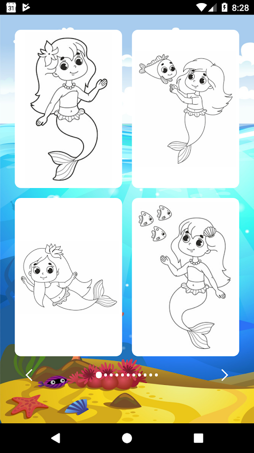 Mermaids Game Coloring截图3