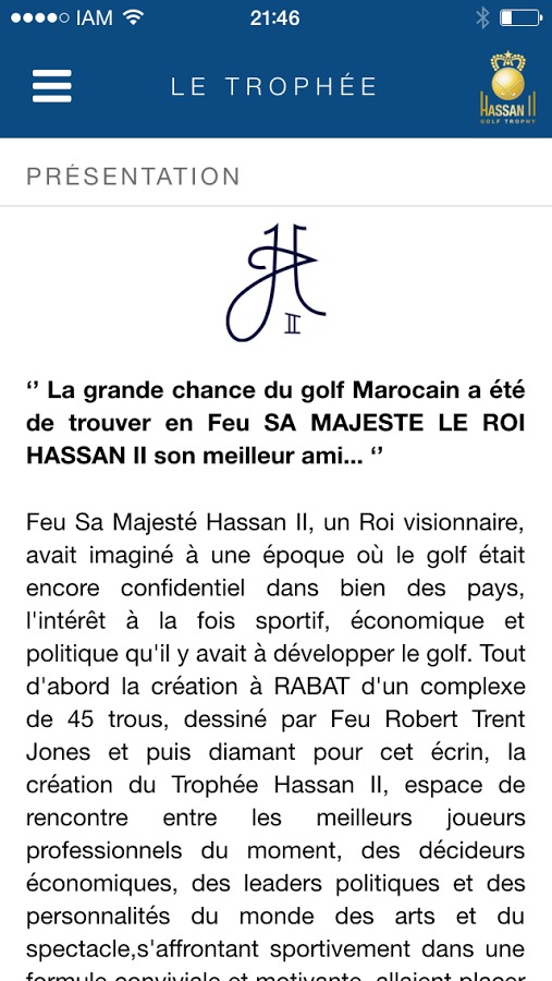 HASSAN II GOLF TROPHY 2015截图3