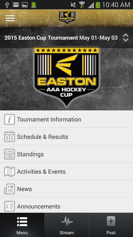 Easton Cup Tournament App截图2