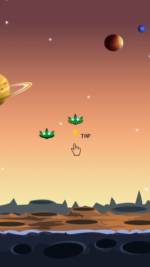 Flappy Alien-UFO Attack截图2