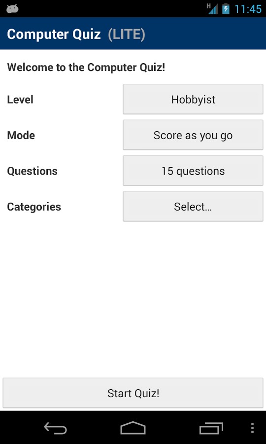 Computer Quiz LITE截图1