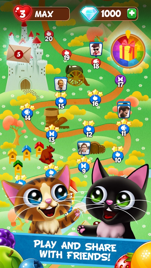 Fruity Cat - bubble shooter截图2