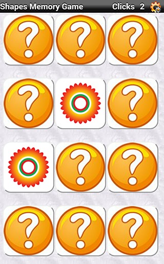 Shapes Memory Game截图2