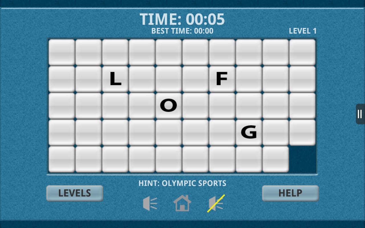 Olympic Sports Word Slide Free截图2