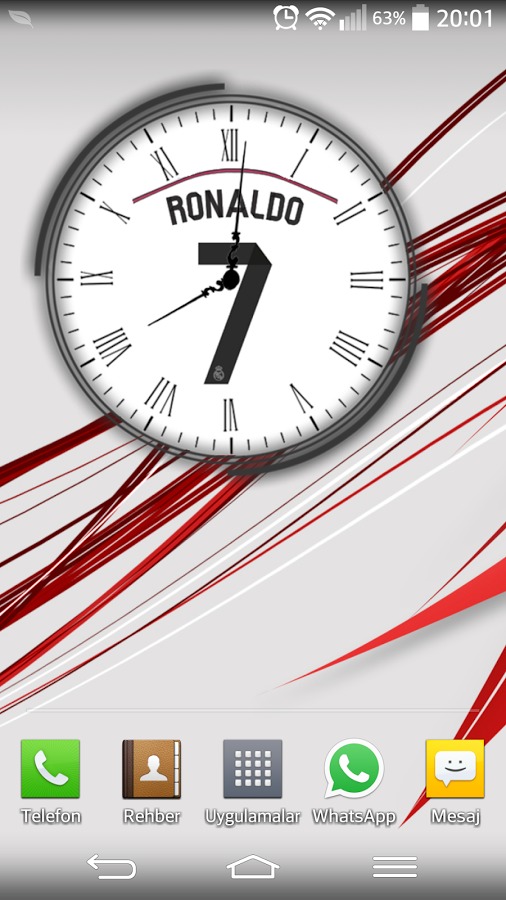 Cristiano Ronaldo Widget Clock截图2
