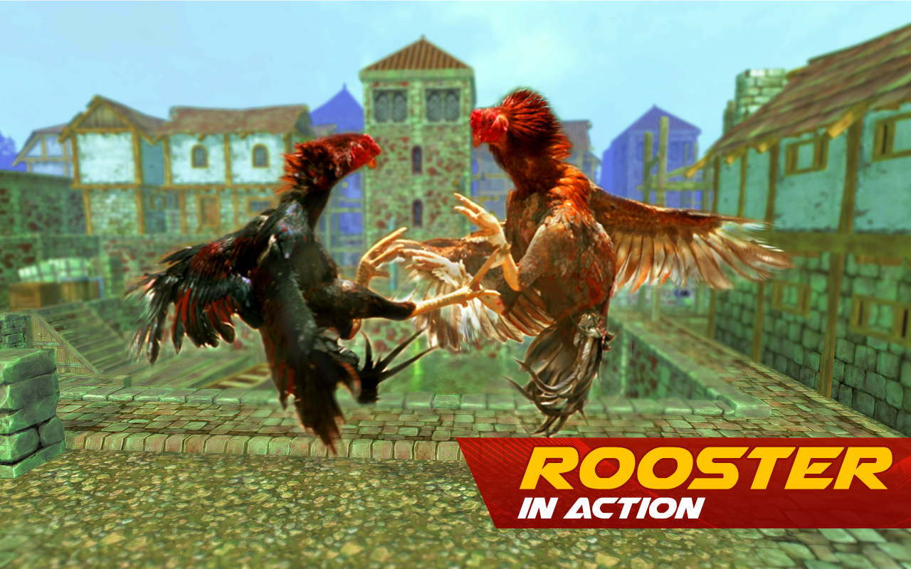 Rooster Wild Fighting : Farm Battle Run截图1