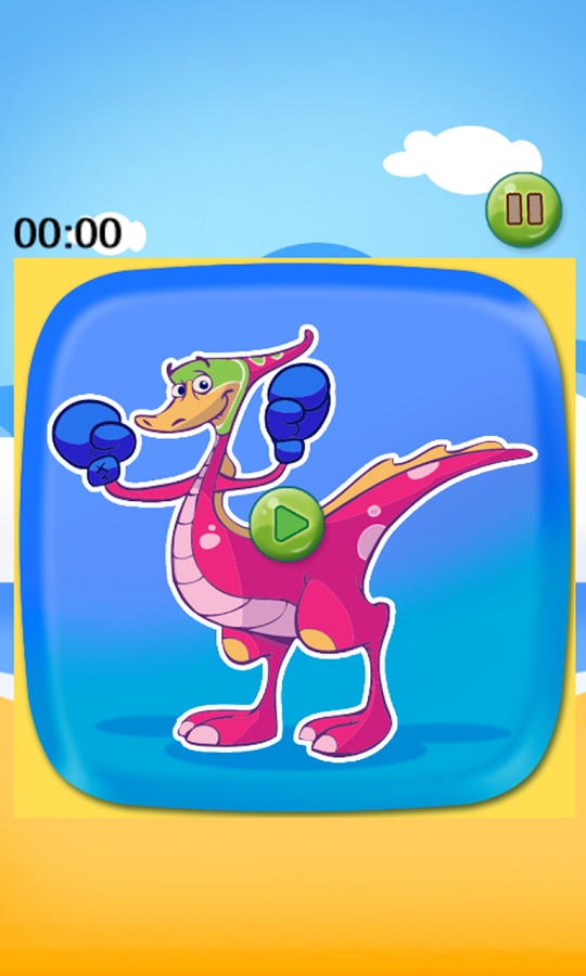 Dinosaur Sports Sliding Puzzle截图4