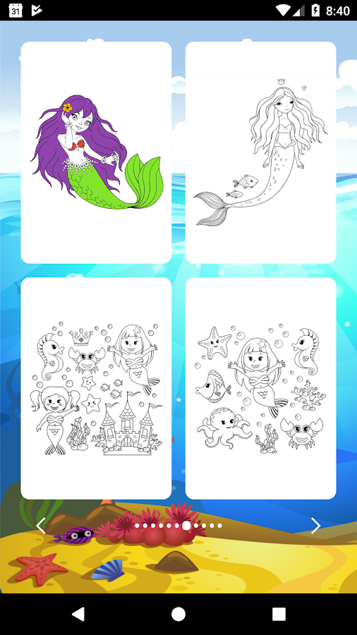 Mermaids Game Coloring截图4