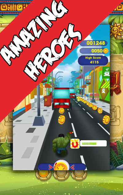 Subway Hulk : avenger super heroes city fall截图3