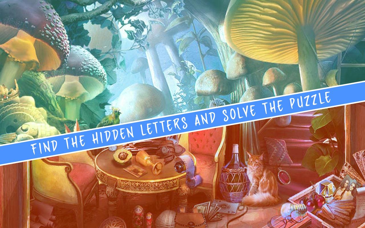 Hidden Letters 100 Levels : Find Alphabet #4截图1