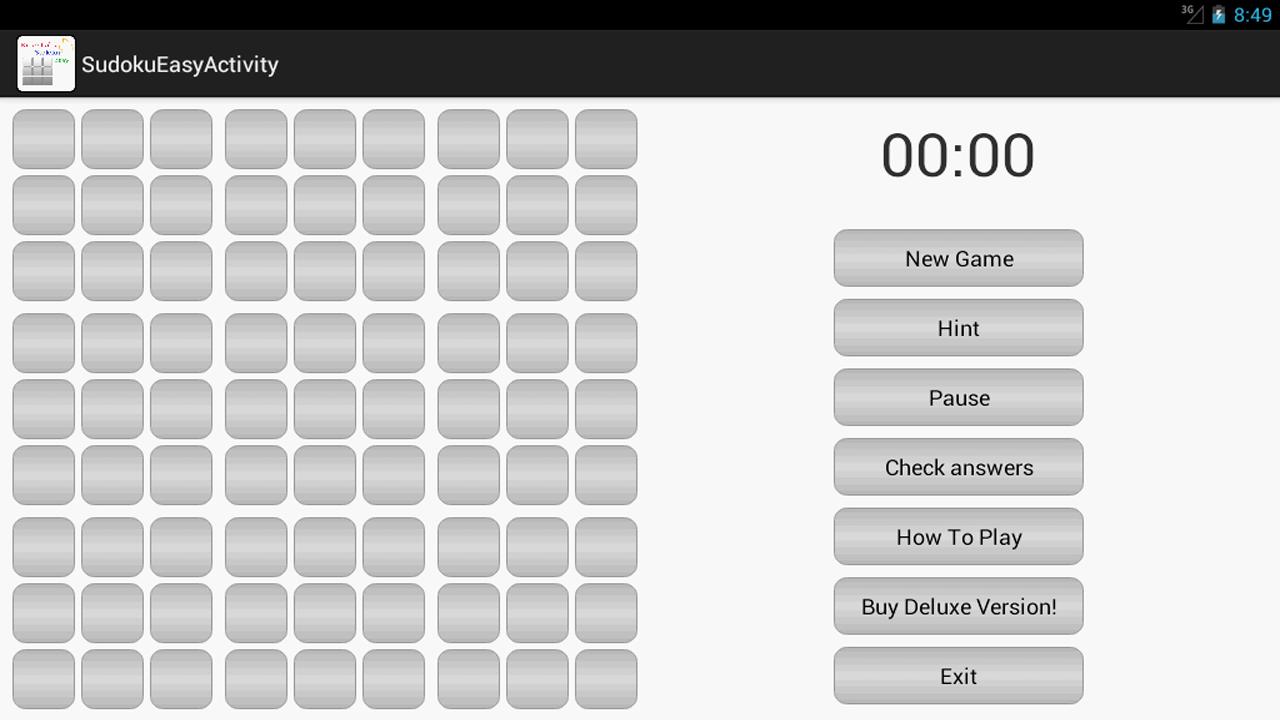 Sudoku Easy Tablet截图1