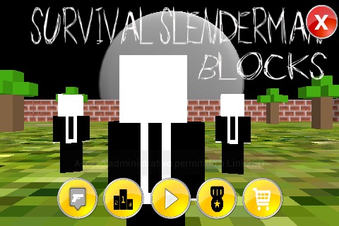 Survival SlenderMan Blocks截图1