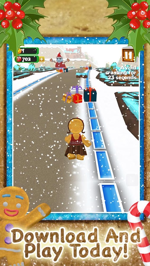 3D Gingerbread Dash Game FREE截图5