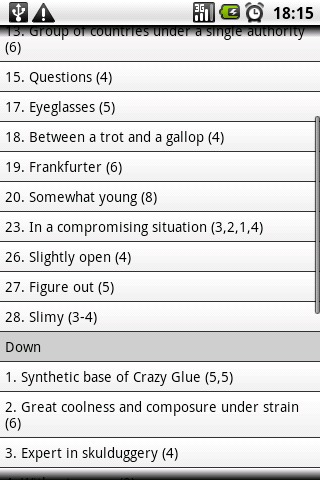 Crosswords E1截图2