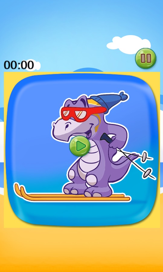 Dinosaur Sports Sliding Puzzle截图3