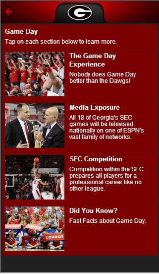 Georgia Basketball Kricket App截图3