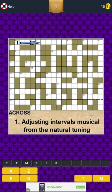 Music Crossword Puzzle截图4