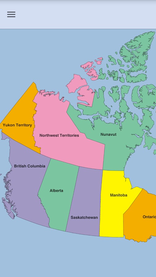 Canada Map Puzzle截图2