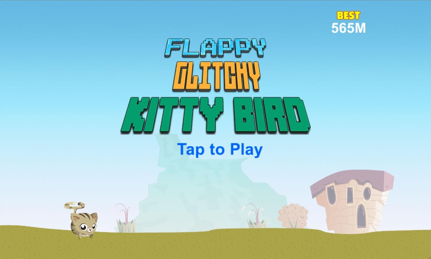 Flappy Glitchy Kitty Bird截图1