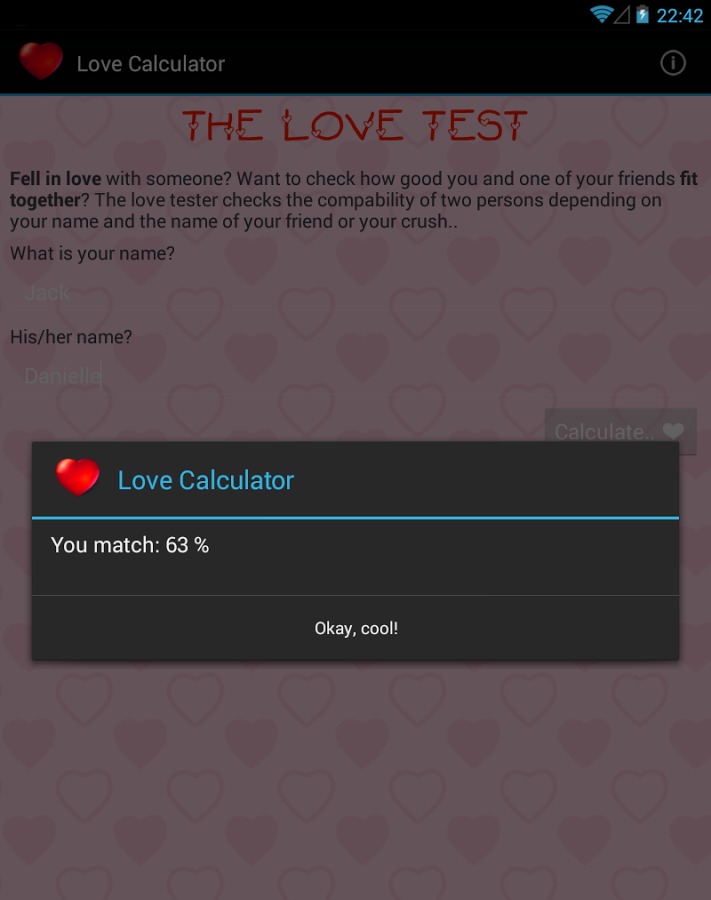 Love Calculator HD+截图2