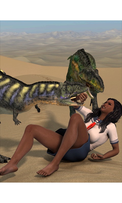 Dinosaur and Schoolgirl Puzzle截图3