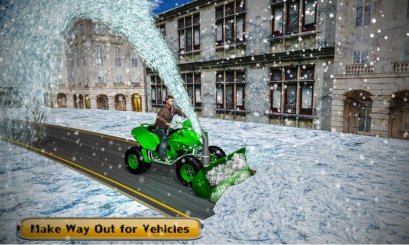 Snow Blower Truck Simulator: Ski Resort ATV Rider截图5