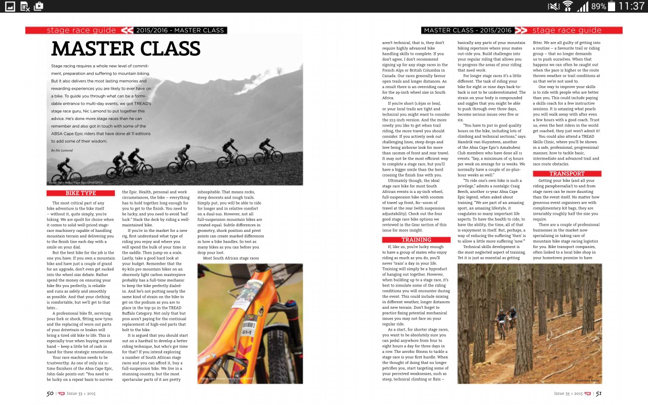 Tread Mountain Bike Magazine截图1