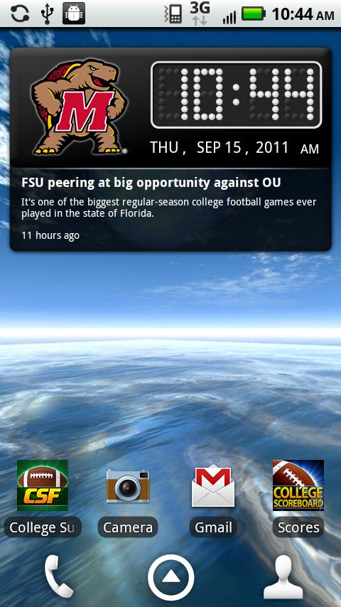 Maryland Terrapins Live Clock截图5