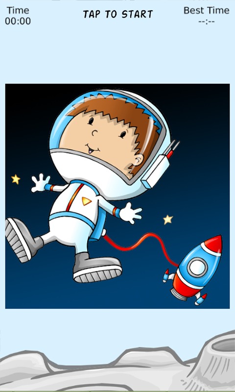 Astronaut Fun Sliding Puzzle截图1