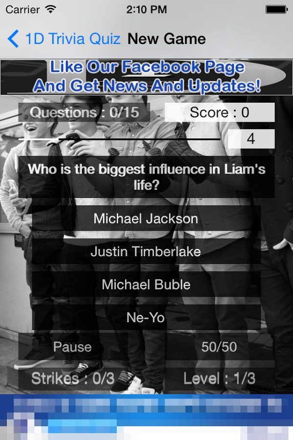 1D - One Direction Trivia Quiz截图1