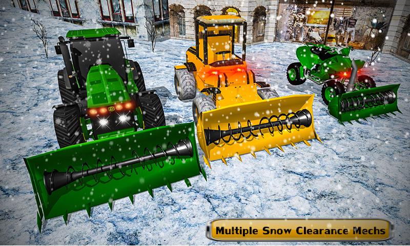 Snow Blower Truck Simulator: Ski Resort ATV Rider截图4