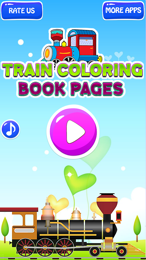 Train Coloring Book Pages Game截图1