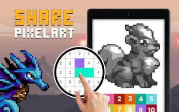 Pokemon - Free Coloring by Number Pixel Art Games截图3