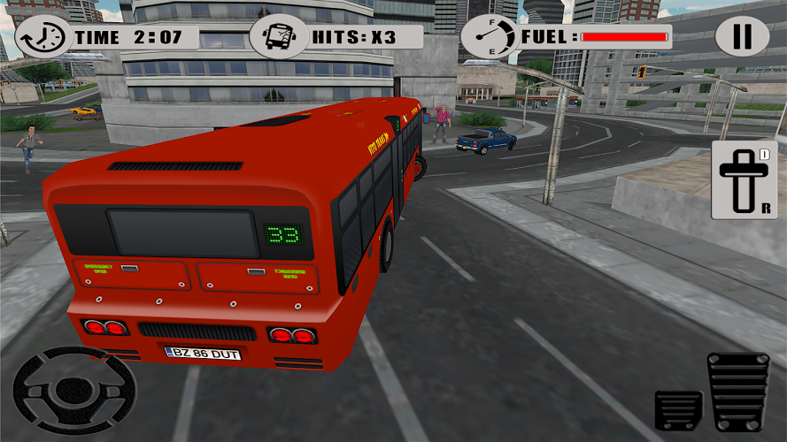 Coach Bus Driving Transport 3D截图4