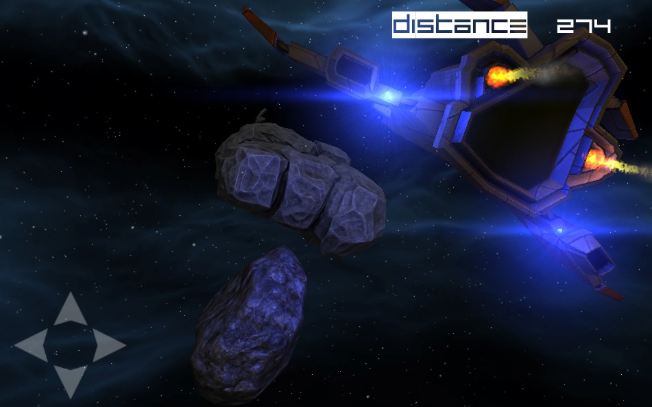 Space asteroid dodge截图2