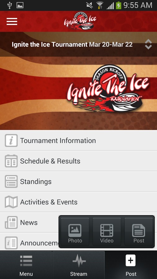 Ignite the Ice Tournament App截图4