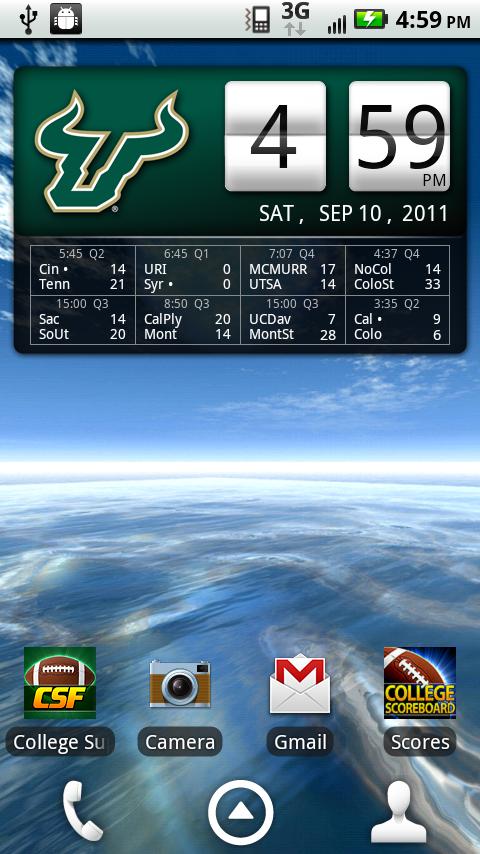 South Florida Bulls Live Clock截图2