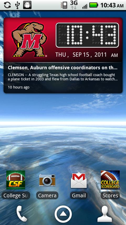 Maryland Terrapins Live Clock截图2