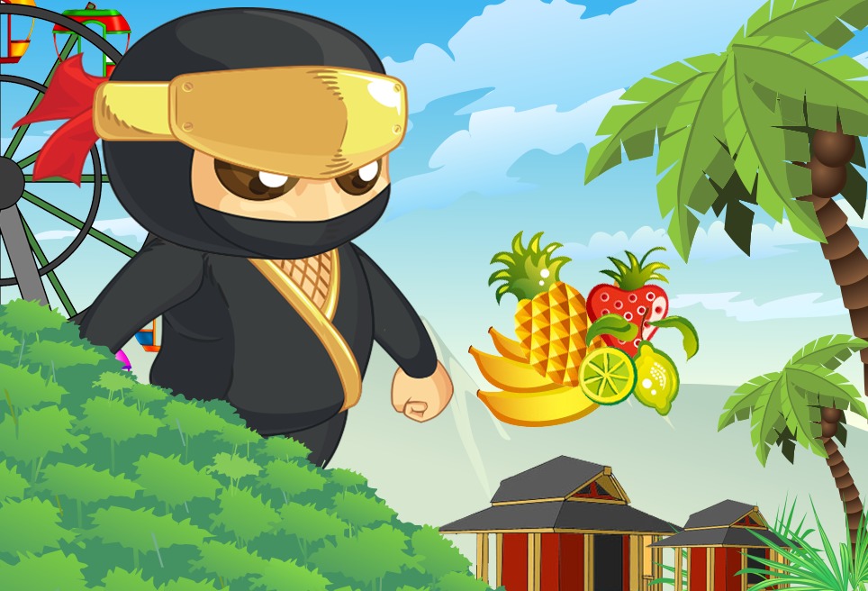 Ninja Kids Fruit Game截图5