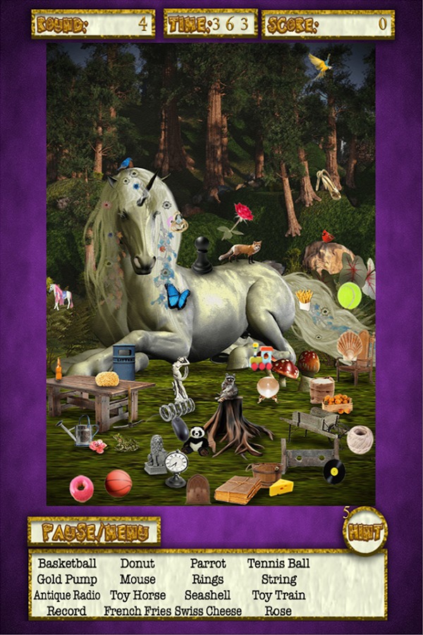 Hidden Objects Unicorn Dreams截图2