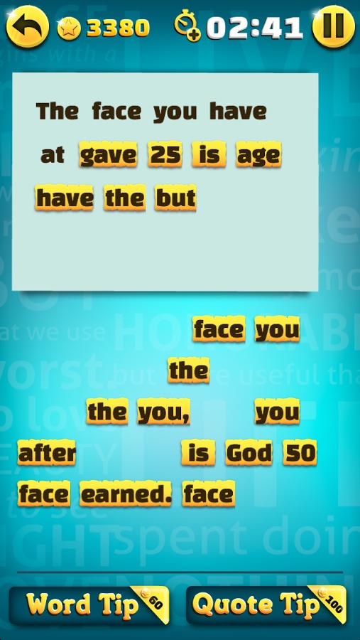 Famous Quotes Scramble截图3