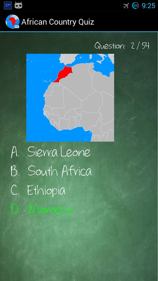 African Country Quiz截图2