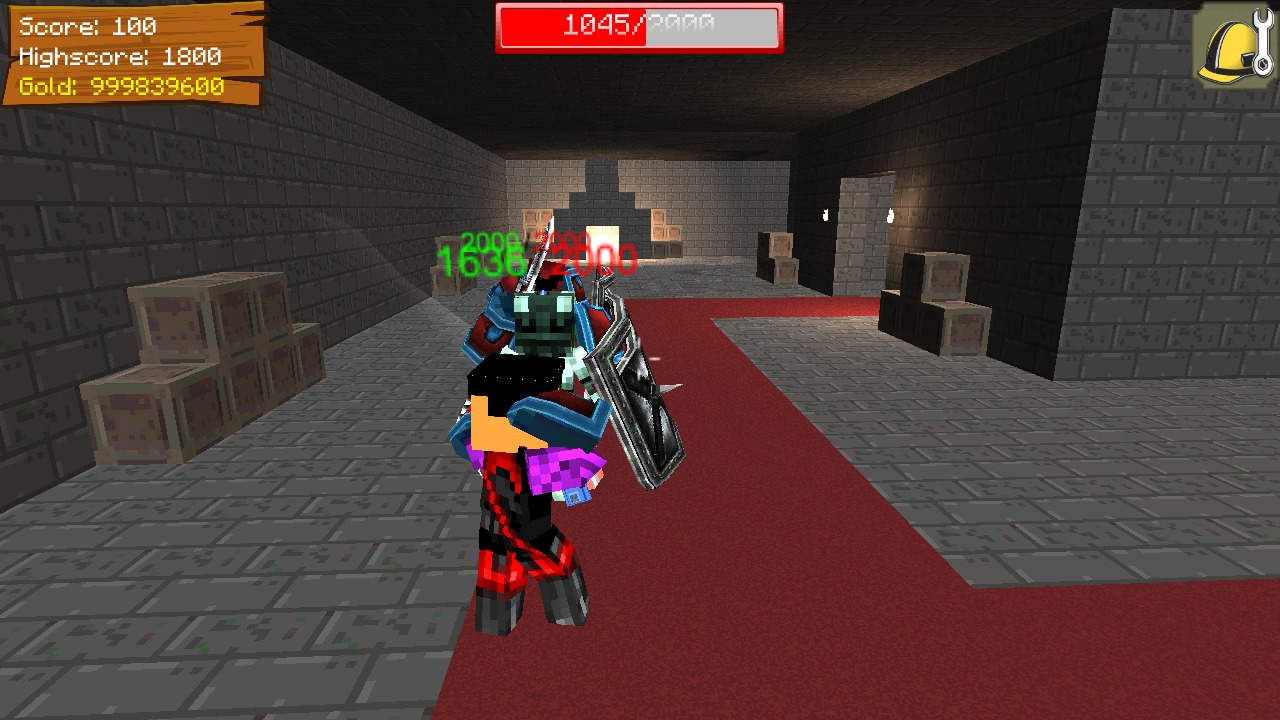 Voxel Craft Warrior Battle 3D截图4