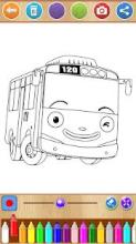 Tayo Bus Coloring Book截图1