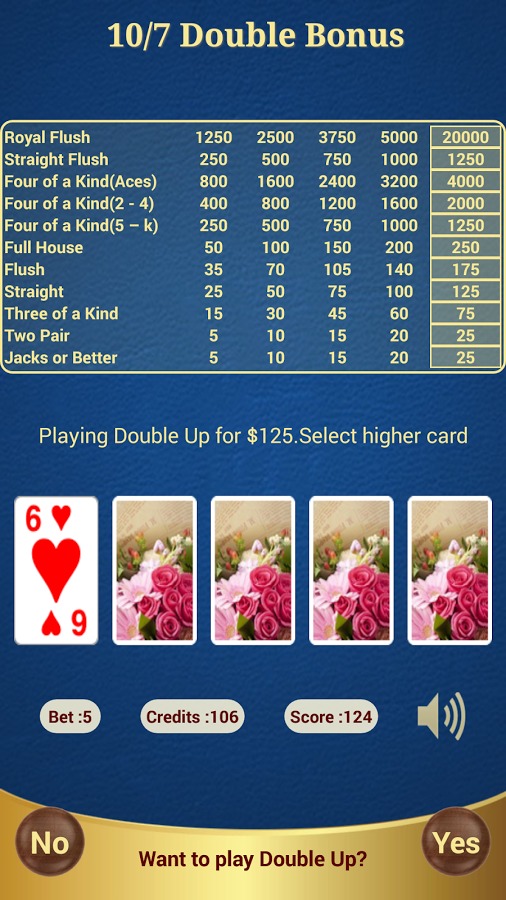 Double Bonus Poker (10/7)截图2