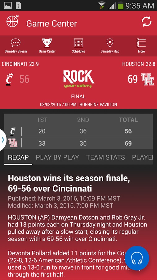 Houston Cougars Gameday截图2